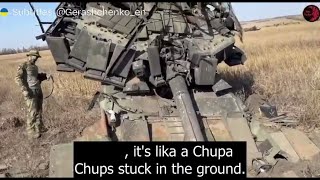 Russians Mock a Destroyed Tank with Bricks as Armour Before Realizing It’s a Russian T90 [upl. by Kirimia]