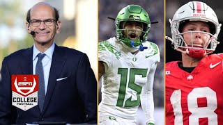 ESPN breaks down CFP Rankings after Week 10 Oregon stay undefeated Ohio State take down Penn State [upl. by Lesig]