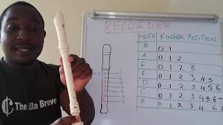 Notes A B C D E F and G on a Descant Recorder Explained [upl. by Tortosa625]