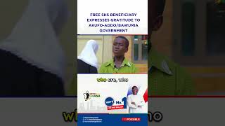 FSHS Beneficiary Expresses Gratitude to Akufo AddoBawumia Government [upl. by Rik113]