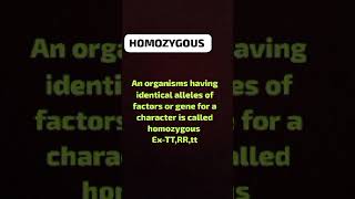 Heterozygous and Homozygous facts biology [upl. by Ainnat]