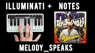 Illuminati Song  Perfect Piano Version With Notes  Aavesham  Sushin Shyam  Fahadh Faasil [upl. by Haily568]