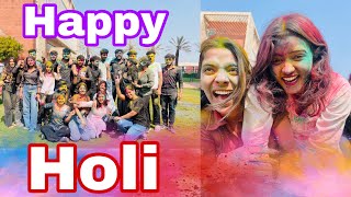 Holi Celebration in Galgotias University 😂💙 Real ritz Vlogs holivlog galgotiauniversity [upl. by Duncan]