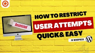 How to Restrict User Attempts with WordPress Quiz Plugin [upl. by Aiela]