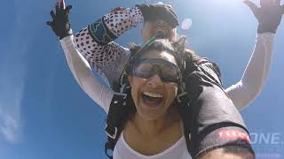 Angelica Calverts DZONE Tandem skydive at Skydive Idaho [upl. by Nbi632]