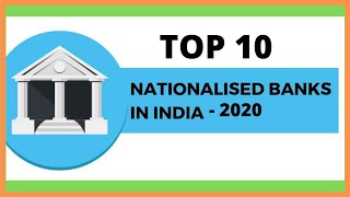 Nationalized Banks List of top 10 Government Banks in India 2020  Public Sector Banks PSU [upl. by Iaka]