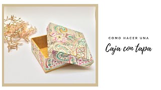 Cartonaje por placer  Como hacer cajas de carton  Caja regalo o caja con tapa [upl. by Janela]