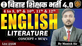 BPSC TRE 40  Bihar Teacher English Literature Class BPSC Teacher English literature by Manish Sir [upl. by Slin97]