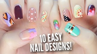 10 Easy Nail Art Designs for Beginners The Ultimate Guide 2 [upl. by Luckett]