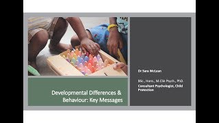 Developmental Differences and Behaviour  Dr Sara Mclean  CFKCSA [upl. by Iroak]