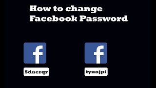 Change Facebook Password  How to Change Facebook Password [upl. by Robbert]