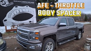 AFE Throttle Body Spacer  Install amp Review [upl. by Ellimaj]