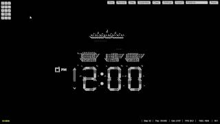 digital clock in conways game of life [upl. by Lister]