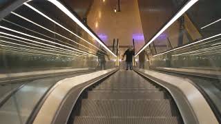 Poland Łódź Fabryczna Train Station 4X escalator [upl. by Kablesh]