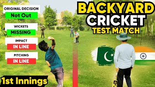 Backyard Cricket Test  IND vs PAK  1st innings  Off Yorker [upl. by Zehcnas]