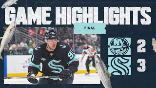 Seattle Kraken vs New York Islanders  1116 Game Highlights [upl. by Newsom]