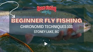 BEGINNER FLY FISHING CHIRONOMID TECHNIQUES 101 [upl. by Atin]