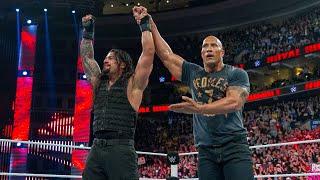 The Rock comes to Roman Reigns aid Royal Rumble 2015 [upl. by Andris902]