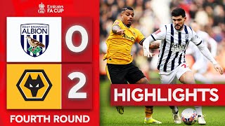 Wolves Fifth Round Bound  West Brom 02 Wolves  Highlights  Emirates FA Cup 202324 [upl. by Casimir236]