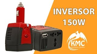 INVERSOR CONVERSOR 150W VEICULAR 12V PARA 110V TOMADA USB [upl. by Nnylg]