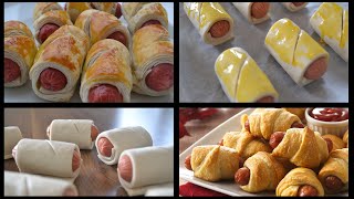 Pigs in a Blanket Recipe  Puff Pastry Sausage Rolls Recipe  Breakfast Bites [upl. by Rye]