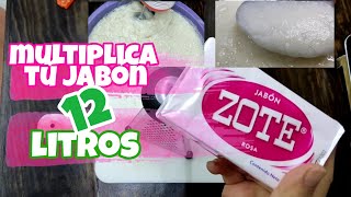 Como hacer rendir tú jabón ZOTE para lavadora 😎 de 400g a 12 litros [upl. by Floss]