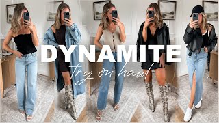 Dynamite Haul  2024 Summer to Fall Transition Pieces  Capsule Wardrobe Staples [upl. by Ardeth]