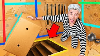 BOX FORT PRISON ESCAPE Challenge 3 part [upl. by Lepp]