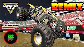 Monster Jam BeamNG Drive 18 Monster Truck FREESTYLE REMIX With RRC Family Gaming 14 [upl. by Coady]