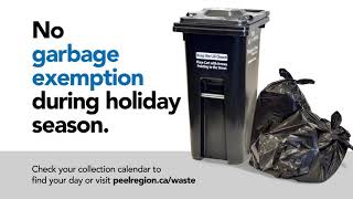 No garbage exemption during holiday season [upl. by Nonnahsal]