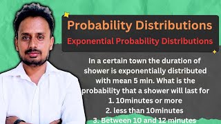 Exponentially distribution with problems  Probability Distributions  important problem [upl. by Ladnyk]