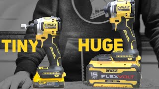 🔥 DeWalt POWERSTACK vs 15AH FLEXVOLT ⚡ DCF840 vs DCF850 [upl. by Eelarbed]