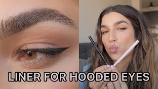 Winged Eyeliner For Hooded Eyes I 5 Easy Steps [upl. by Yehudit]