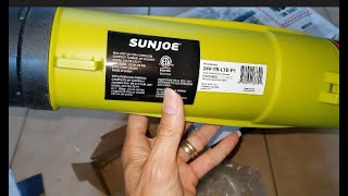 UPS DAMAGED SUN JOE 24v Li ION Plus 100MPH Jet Turbine Leaf Blower [upl. by Herra]