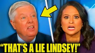 Lindsey Graham SCREAMS At Host After CAUGHT In LIE [upl. by Ellehctim]