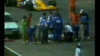 Martin Donnelly CareerEnding Crash [upl. by Odlonra24]