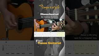 Disenchanted  My Chemical Romance  Fingerstyle Guitar Tutorial  TAB amp Lyrics fingerstyleguitar [upl. by Nancey24]