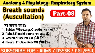 Lung sounds  Normal and Abnormal Stridor Croup Wheezing Ronchi Cracles Rale lungsounds [upl. by Assennej]