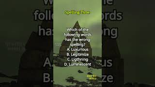 Spelling Time 388 spelling englishlearning englishvocabulary questions quiz [upl. by Jacobs602]