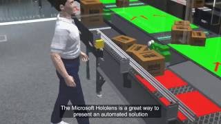 Emulate3D Intralox Augmented Reality  Microsoft Hololens [upl. by Annabell]