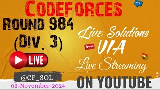 Codeforces Round 984 Div 3 [upl. by Atikihs]