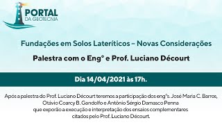 Fundações em Solos Lateríticos  Novas Considerações [upl. by Atikram]