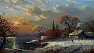 How I Paint Landscape Just By 4 Colors Oil Painting Landscape Step By Step 82 By Yasser Fayad [upl. by Adnilak]