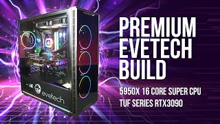 Custom Premium Evetech Build  AMD style [upl. by Treblig]