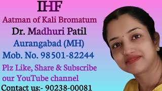 Kali Bromatum Dr Madhuri Patil homeopathy IHF infertility pcod Kali Minerals 1 January 2024 [upl. by Areek]