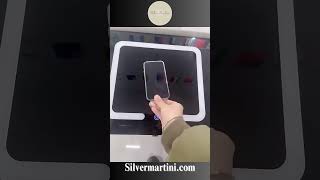 Silver Martini Leather Bedside Table with LED Wireless Charging amp Fingerprint Lock [upl. by Eiggem984]