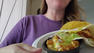 3 Taco Bell Items Eaten Under 2 Minutes Next Time Straw in Drink is a Must MESSY GROSS EATING [upl. by Pirnot]