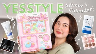 FULL Unboxing of 2024 YesStyle Advent Calendar [upl. by Nerb]