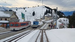 A Cab Ride Up The Vitznau Rigi Railway  Europes First Mountain Railway [upl. by Cumings394]