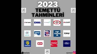 2023 Yılı Temettü Tahminleri  hisse borsa hissesenetleri [upl. by Graner851]